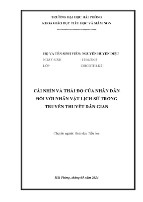 Nhân dân và nhân vật lịch sử trong truyền thuyết dân