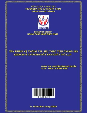 Hướng dẫn xây dựng hệ thống tài liệu ISO 22000:2018 cho