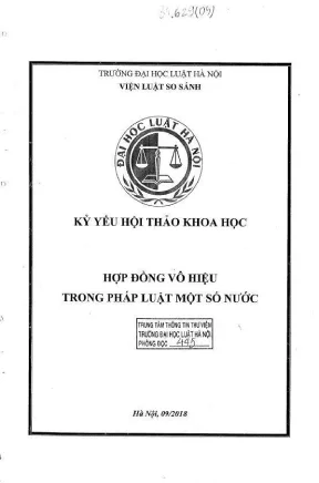 Hợp đồng vô hiệu trong pháp luật quốc tế: Kỷ yếu hội