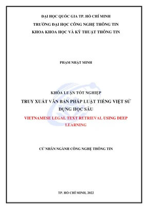 Khóa Luận Tốt Nghiệp CNTT: Truy Xuất Văn Bản Pháp Luật 