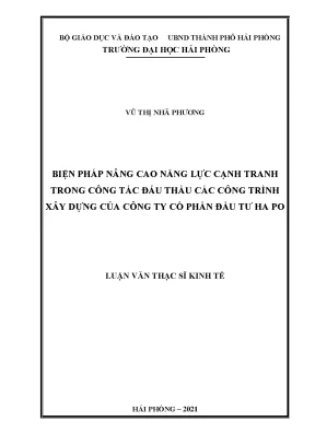 Biện Pháp Nâng Cao Năng Lực Cạnh Tranh Trong Đấu Thầu