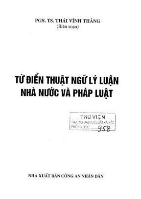 Từ điển thuật ngữ lý luận nhà nước và pháp luật - Biên 