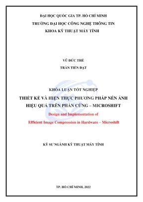 Thiết kế và hiện thực phương pháp nén ảnh hiệu quả trên 