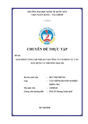 Giải pháp nâng cao lợi nhuận tại công ty cổ phần tư vấn