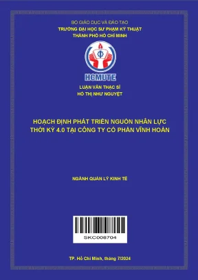 Phát triển nguồn nhân lực 4.0 tại Công ty Cổ phần Vĩnh Hoàn