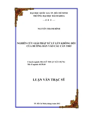 Giải pháp xử lý lún không đều đường dẫn vào cầu Cần Thơ
