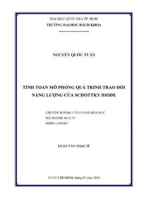 Luận Văn Thạc Sĩ: Mô Phỏng Quá Trình Trao Đổi Năng Trong