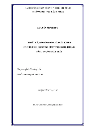 Luận Văn Thạc Sĩ: Tự Động Hóa Thiết Kế & Điều Khiển Bộ 