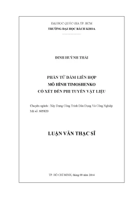 Luận văn thạc sĩ: Mô hình Timoshenko cho dầm liên hợp
