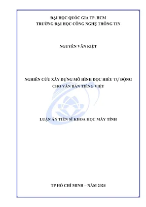 Nghiên cứu xây dựng mô hình đọc hiểu tự động cho văn bản 
