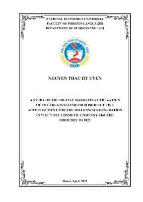 Nghiên cứu ứng dụng Digital Marketing cho dòng sản phẩm