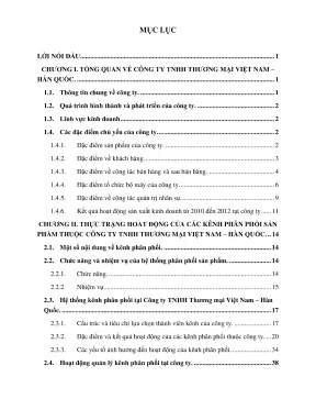 Hoàn thiện hoạt động kênh phân phối sản phẩm tại công ty