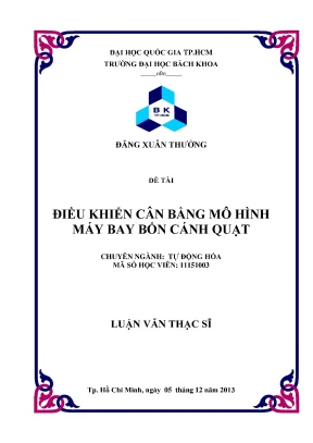 Luận Văn Thạc Sĩ: Tự Động Hóa Điều Khiển Cân Bằng Máy 