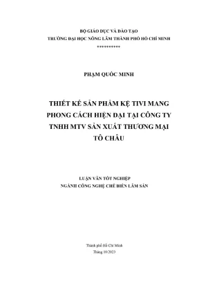 Thiết kế kệ tivi hiện đại tại công ty Tô Châu