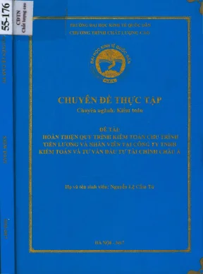 Hoàn Thiện Quy Trình Kiểm Toán Chu Trình Tiền Lương Và