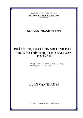 Phân tích và lựa chọn mô hình đàn hồi dẻo phù hợp cho