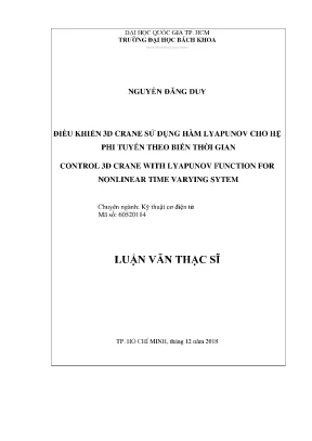Luận Văn Thạc Sĩ: Điều Khiển Cần Trục 3D Bằng Hàm