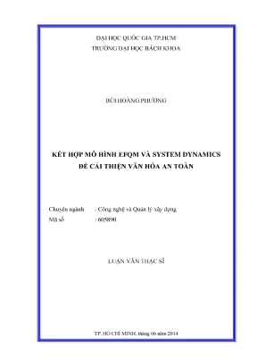 Luận văn thạc sĩ: Kết hợp EFOM và System Dynamics để