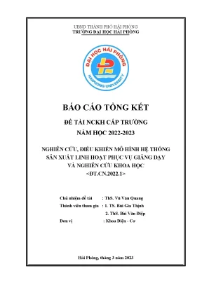 Nghiên cứu điều khiển hệ thống sản xuất linh hoạt phục 