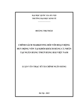 Luận Văn Thạc Sĩ: Chính Sách Marketing Hiệu Quả Cho Huy