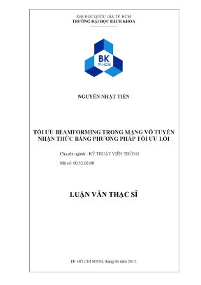 Tối ưu Beamforming trong mạng vô tuyến nhận thức bằng