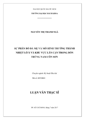 Phân Tích Đá Mẹ Và Mô Hình Trưởng Thành Nhiệt Ở Lô X Và 