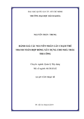 Nguyên nhân gây chậm trễ thanh toán hợp đồng xây dựng