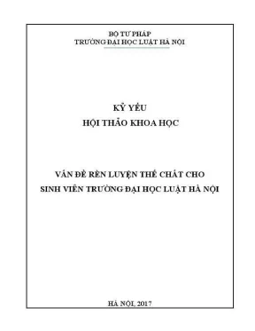 Kỷ yếu hội thảo khoa học: Rèn luyện thể chất cho sinh 