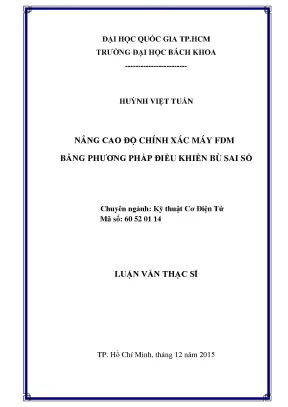 Nâng Cao Độ Chính Xác Máy FDM Bằng Phương Pháp Điều