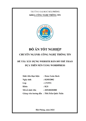 Hướng dẫn xây dựng website bán đồ thể thao trên