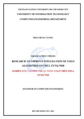 Nghiên cứu cải tiến tích hợp thuật toán YOLO trên FPGA 
