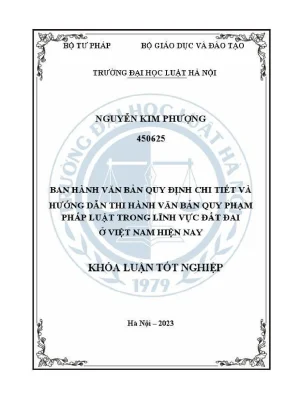 Hướng dẫn thi hành văn bản pháp luật đất đai tại Việt Nam