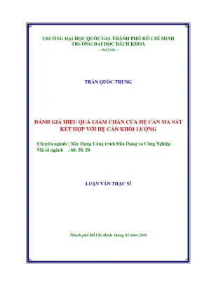 Đánh giá hiệu quả hệ cản ma sát và khối lượng trong kỹ
