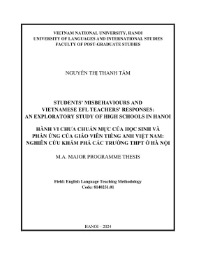 Phương Pháp Giảng Dạy Tiếng Anh: Nghiên Cứu Hành Vi Học 