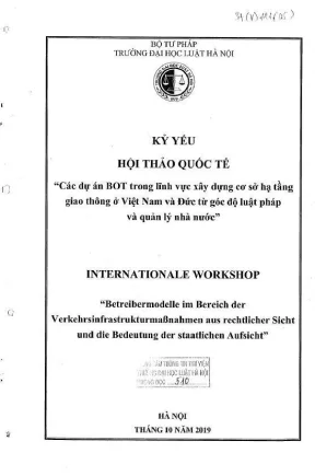 Hội thảo khoa học quốc tế về dự án bot trong xây dựng cơ