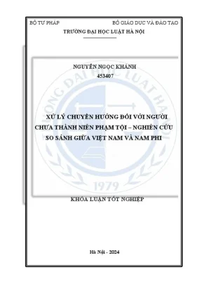 So sánh xử lý chuyển hướng người chưa thành niên phạm 