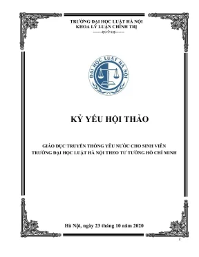 Kỷ yếu hội thảo khoa học: Giáo dục truyền thống yêu nước