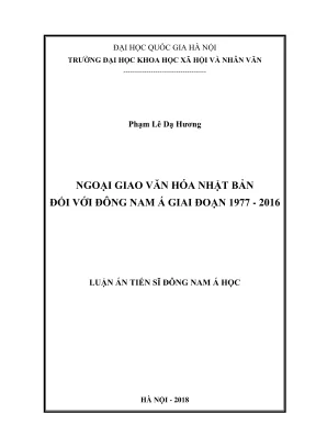 Luận án tiến sĩ: Ngoại giao văn hóa Nhật Bản tại Đông 