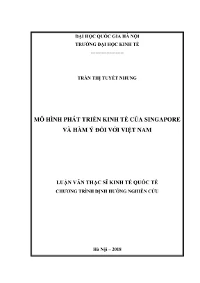 Mô Hình Phát Triển Kinh Tế Singapore: Bài Học Cho Việt Nam