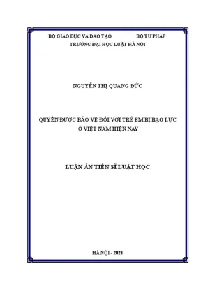 Bảo vệ quyền trẻ em khỏi bạo lực tại Việt Nam