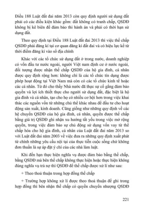 Giáo Trình Luật Đất Đai Phần 2 - Trần Quang Huy Chủ Biên 