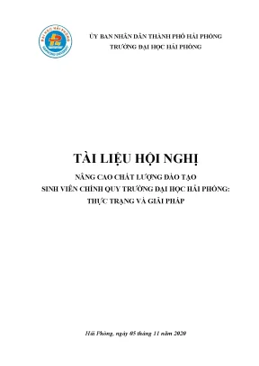 Giải pháp nâng cao chất lượng đào tạo sinh viên tại Đại 