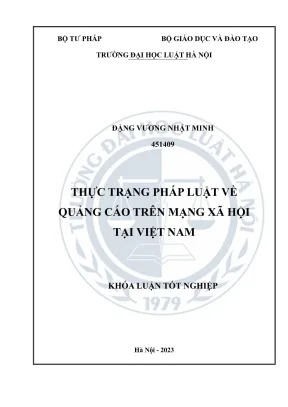 Thực Trạng Pháp Luật Quảng Cáo Trên Mạng Xã Hội Tại Việt