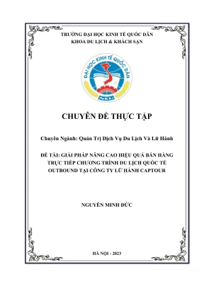 Giải pháp nâng cao hiệu quả bán trực tiếp tour du lịch