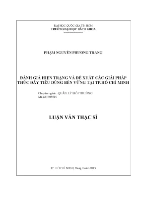 Luận Văn Thạc Sĩ: Giải Pháp Thúc Đẩy Tiêu Dùng Bền Vững