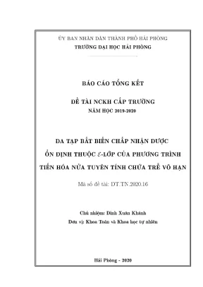 Giải Bài Toán Bất Đẳng Thức Biến Phân Hai Cấp Bằng