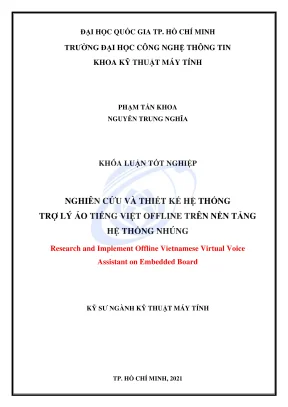 Nghiên cứu và thiết kế hệ thống trợ lý ảo tiếng Việt