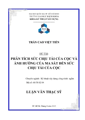Phân Tích Sức Chịu Tải Cọc Và Ảnh Hưởng Của Ma Sát Trong 