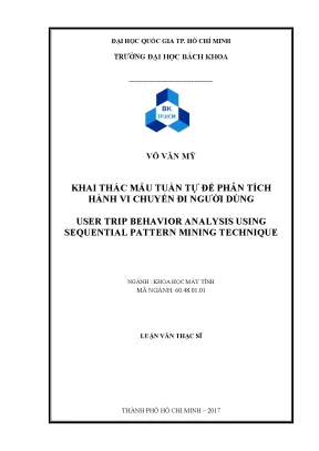 Luận Văn Thạc Sĩ Khoa Học Máy Tính: Khai Thác Mẫu Tuần