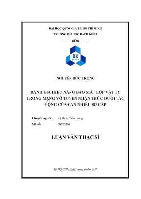 Đánh giá hiệu năng bảo mật lớp vật lý trong mạng vô